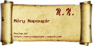 Móry Napsugár névjegykártya